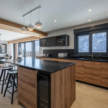 Moderne A Morzine, 12 Pers, 5 Ch, Proche Centre בקתה מורזין